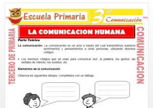 Comunicación Humana para Tercero de Primaria