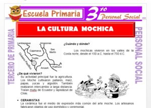 Ficha de La Cultura Mochica para Tercero de Primaria