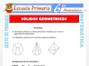 Modelo de la Ficha de Solidos Geométricos para Sexto de Primaria