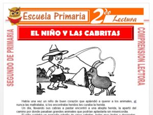 Modelo de la Ficha de El Niño, La Abejita y Las Cabritas para Segundo de Primaria