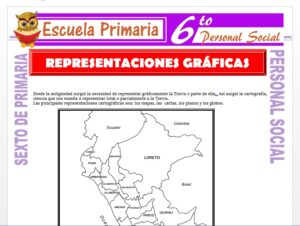 Modelo de la Ficha de Representaciones Graficas para Sexto de Primaria