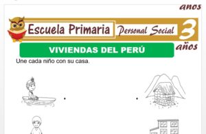 Modelo de la Ficha de Viviendas del Perù para Niños de 3 Años